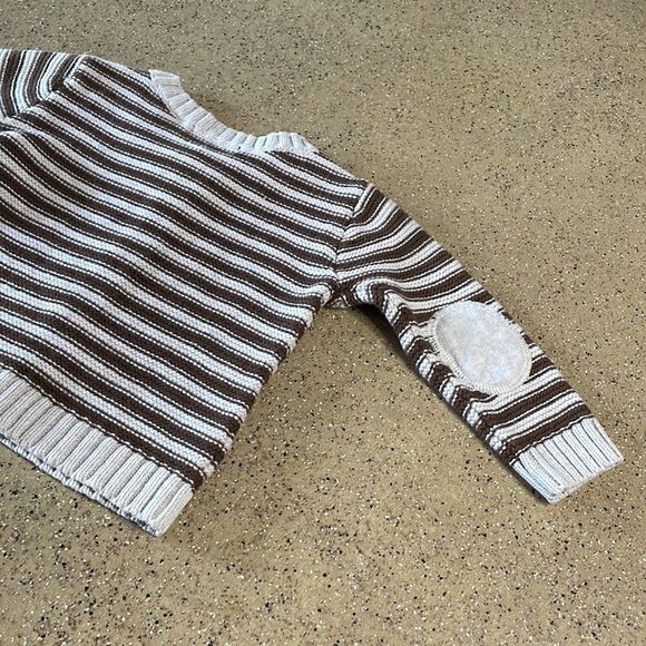 Wendy Bellissimo Baby Cotton Striped Cardigan Elbow Patches sz 6Mos - Picture 5 of 10
